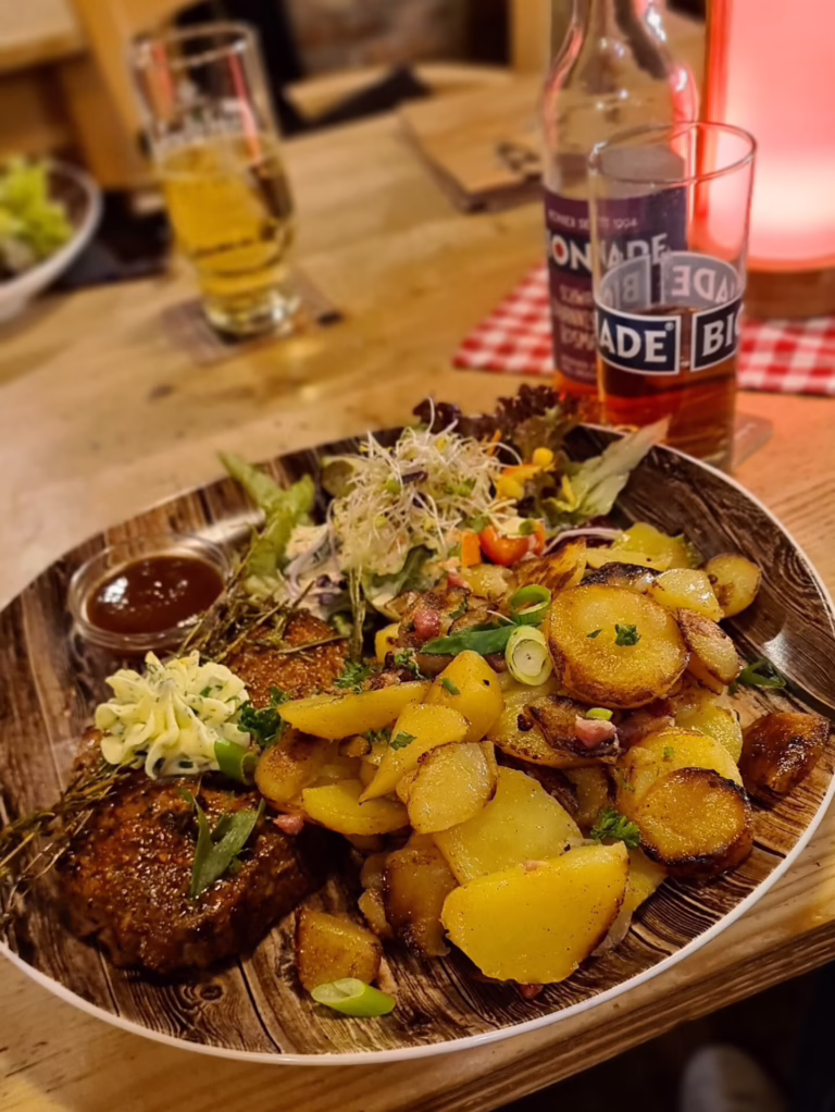 Rinderfilet im Puk aufn Balken