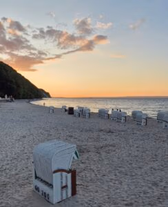 Sonnenuntergang am Strand von Sellin auf Rügen
