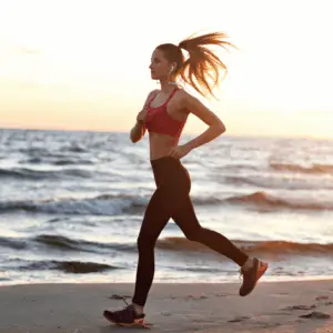 Joggen am Ostseestrand